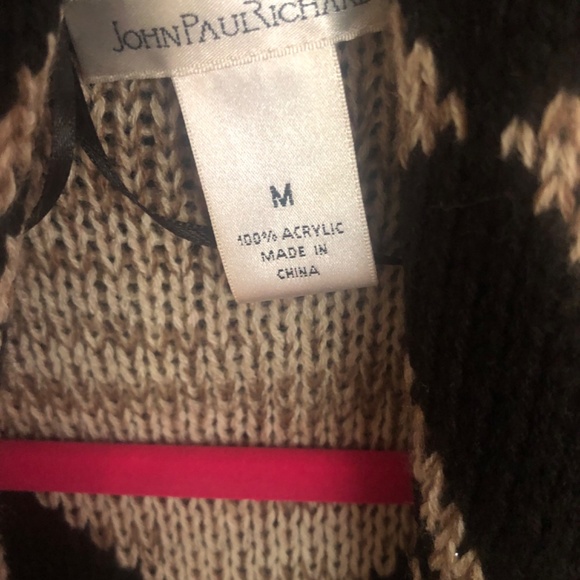 Like New Beautiful John Paul Richard Cascading Southwest inspired sweater vest - Picture 2 of 4